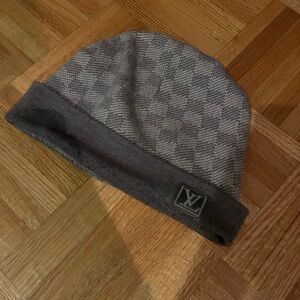 LV Grey Beanie Hat